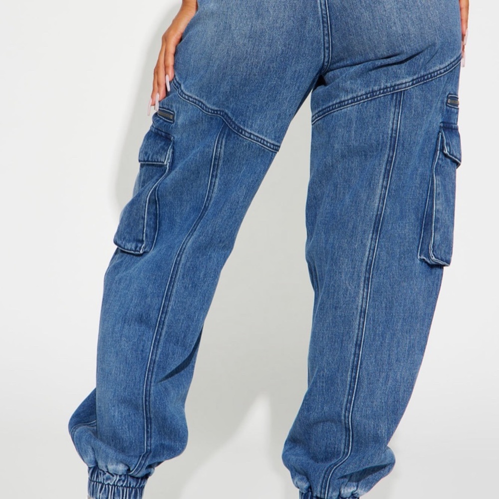 Brand New Fashion Nova Denim Joggers - Picture 2 of 3